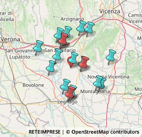 Mappa Via Strà, 37044 Veronella VR, Italia (11.4995)