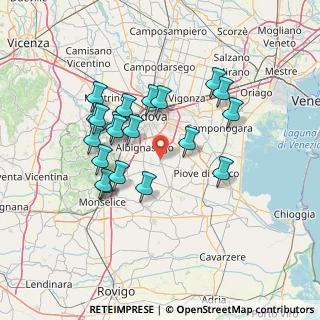 Mappa Via Milano, 35020 Casalserugo PD, Italia (12.9895)