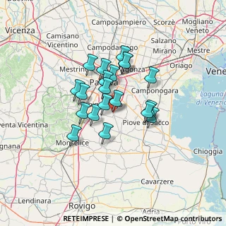 Mappa Via Milano, 35020 Casalserugo PD, Italia (9.9745)