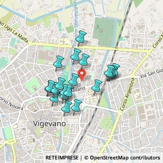 Mappa Via Carlo Goldoni, 27029 Vigevano PV, Italia (0.372)