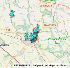 Mappa Via Felice Cavallotti, 26900 Lodi LO, Italia (2.02182)