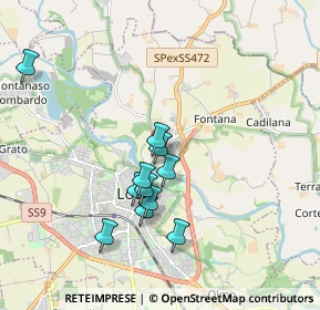 Mappa Via Felice Cavallotti, 26900 Lodi LO, Italia (1.60636)