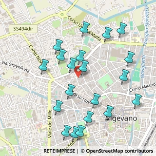 Mappa Via Santa Casa, 27029 Vigevano PV, Italia (0.5605)