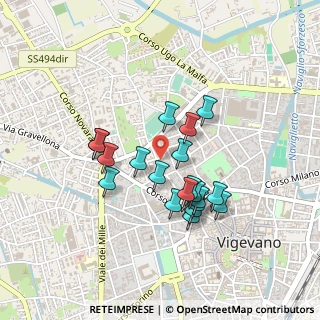 Mappa Via S. Casa, 27029 Vigevano PV, Italia (0.3765)