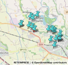 Mappa Via della Tovaiera, 26900 Lodi LO, Italia (1.915)