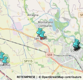 Mappa Via della Tovaiera, 26900 Lodi LO, Italia (3.06667)