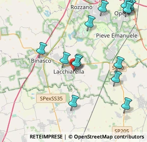 Mappa Via Palmiro Togliatti, 20084 Lacchiarella MI, Italia (4.91643)