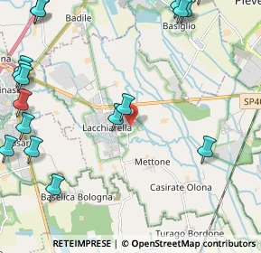 Mappa Via Pietro Nenni, 20084 Lacchiarella MI, Italia (3.3045)