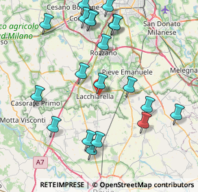 Mappa Via Pietro Nenni, 20084 Lacchiarella MI, Italia (9.076)