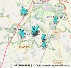 Mappa Via Pietro Nenni, 20084 Lacchiarella MI, Italia (2.36286)