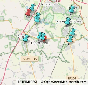 Mappa Via Pietro Nenni, 20084 Lacchiarella MI, Italia (3.76231)