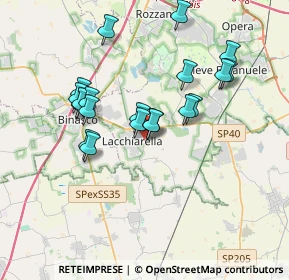 Mappa Via Pietro Nenni, 20084 Lacchiarella MI, Italia (3.2925)