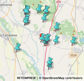 Mappa Vicolo Sansoè, 10090 San Giusto Canavese TO, Italia (3.9055)