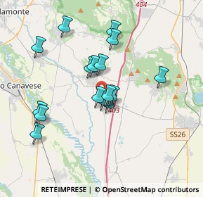 Mappa Vicolo Sansoè, 10090 San Giusto Canavese TO, Italia (3.1775)