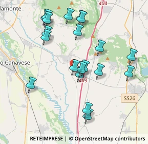 Mappa Vicolo Sansoè, 10090 San Giusto Canavese TO, Italia (3.9865)