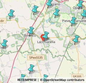 Mappa Via delle Coste, 20084 Lacchiarella MI, Italia (6.8855)