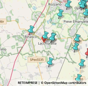 Mappa Via delle Coste, 20084 Lacchiarella MI, Italia (6.404)