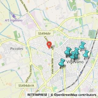 Mappa Via Varese, 27029 Vigevano PV, Italia (1.11091)