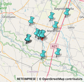 Mappa Via Castellaro, 25028 Verolanuova BS, Italia (5.16571)