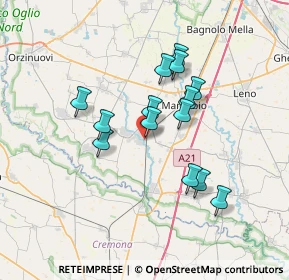 Mappa Via Castellaro, 25028 Verolanuova BS, Italia (5.85357)