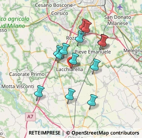 Mappa Via XXV Aprile, 20084 Lacchiarella MI, Italia (6.02077)
