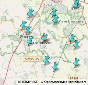 Mappa Via XXV Aprile, 20084 Lacchiarella MI, Italia (4.79357)