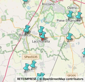 Mappa Via XXV Aprile, 20084 Lacchiarella MI, Italia (5.84467)
