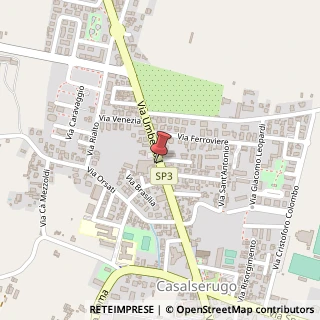 Mappa Via Umberto I°, 28, 35020 Casalserugo, Padova (Veneto)