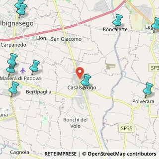 Mappa Via Umberto, 35020 Casalserugo PD, Italia (3.67455)