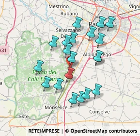 Mappa SS 250, 35036 Montegrotto Terme PD (6.65)