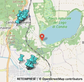 Mappa Via Lago, 10010 Candia Canavese TO, Italia (1.3845)