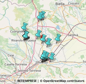 Mappa Via Lago, 10010 Candia Canavese TO, Italia (12.5675)