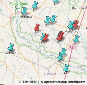 Mappa Via Italo Nicoletto, 25027 Quinzano d'Oglio BS, Italia (8.624)