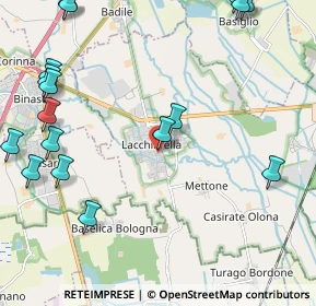 Mappa Via Gian Battista Vico, 20084 Lacchiarella MI, Italia (3.188)