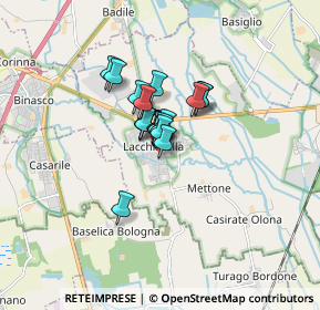 Mappa Via Gian Battista Vico, 20084 Lacchiarella MI, Italia (0.8335)