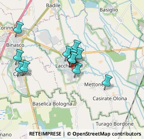 Mappa Via Gian Battista Vico, 20084 Lacchiarella MI, Italia (1.42333)