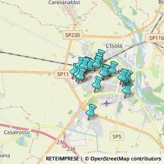 Mappa Via Gaetano Donizetti, 13100 Vercelli VC, Italia (1.085)