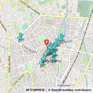 Mappa Corso Cavour, 27029 Vigevano PV, Italia (0.31583)