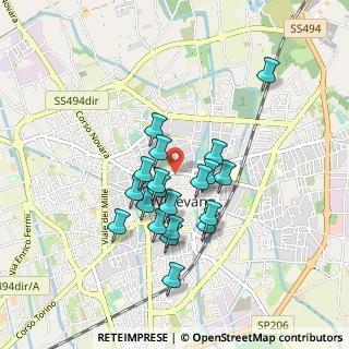 Mappa Corso Cavour, 27029 Vigevano PV, Italia (0.7325)