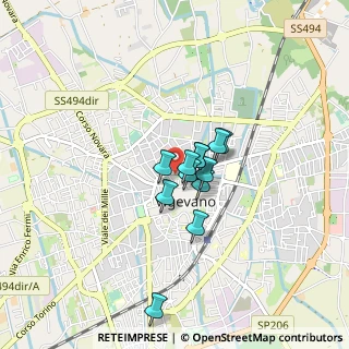 Mappa Corso Cavour, 27029 Vigevano PV, Italia (0.51917)