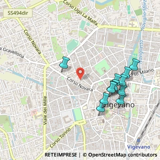 Mappa Via Valle San Martino, 27029 Vigevano PV, Italia (0.51833)