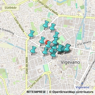 Mappa Via Valle San Martino, 27029 Vigevano PV, Italia (0.2835)