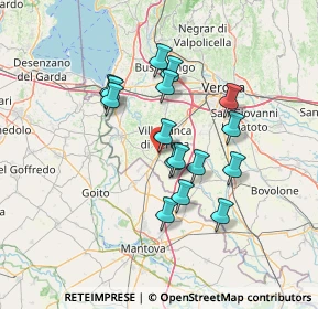 Mappa Via Miniscalchi, 37060 Mozzecane VR, Italia (11.615)