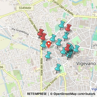 Mappa Via del Convento, 27029 Vigevano PV, Italia (0.383)
