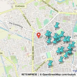 Mappa Via del Convento, 27029 Vigevano PV, Italia (0.673)