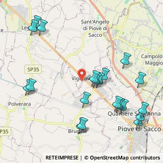 Mappa Via Caron, 35020 Sant'Angelo di Piove di Sacco PD, Italia (2.5425)