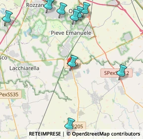 Mappa Via Fratelli Cervi, 27010 Siziano PV, Italia (6.67067)