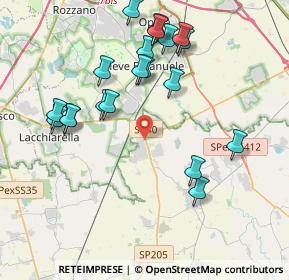 Mappa Via Fratelli Cervi, 27010 Siziano PV, Italia (4.143)