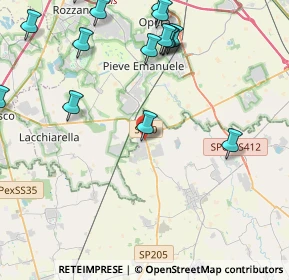 Mappa Via Fratelli Cervi, 27010 Siziano PV, Italia (6.103)