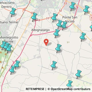 Mappa Via Chiusure, 35020 Maserà di Padova PD, Italia (6.6675)